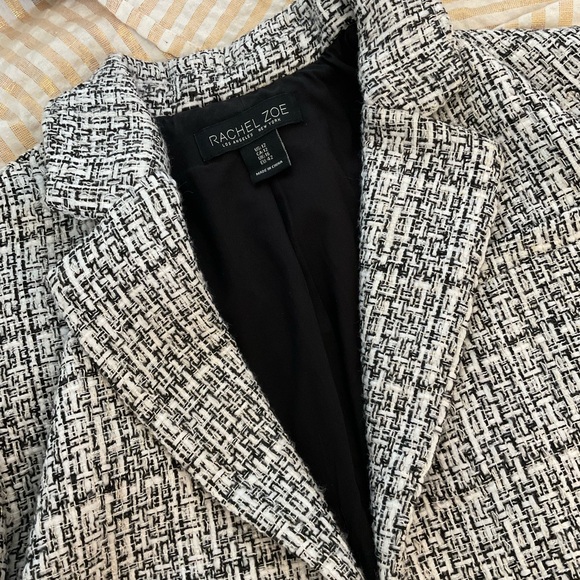 Rachel Zoe Tweed Cropped Career Jacket - Picture 10 of 15